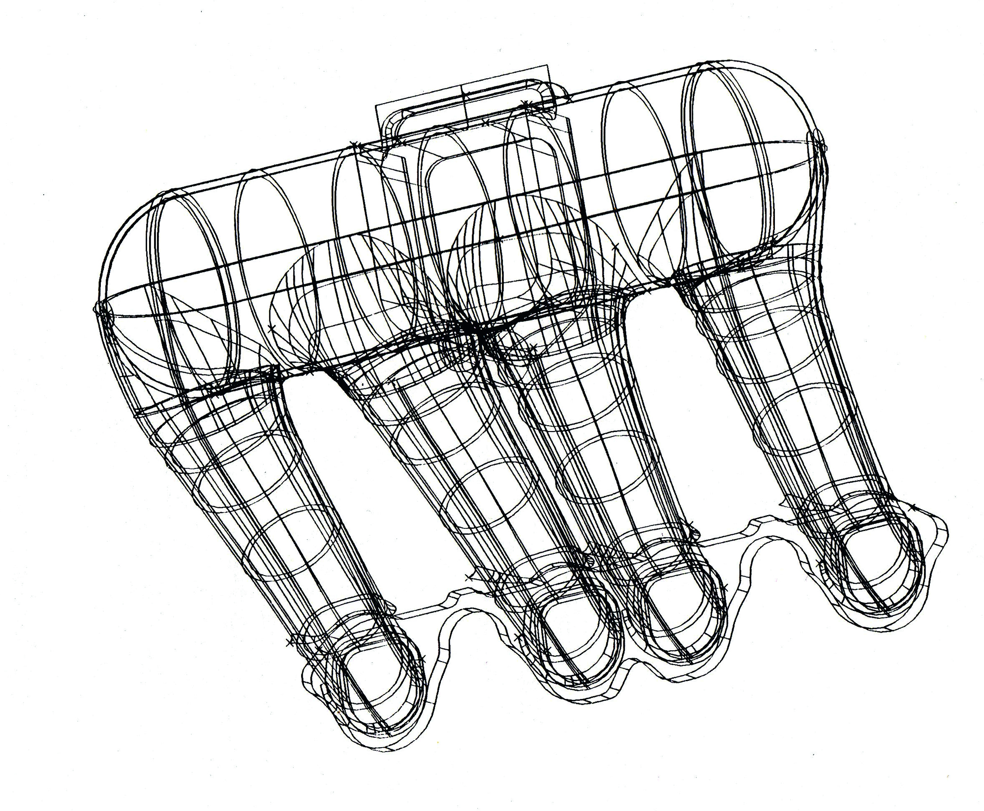 3D Skizze, Ansaugrohr erstellt mit CAD