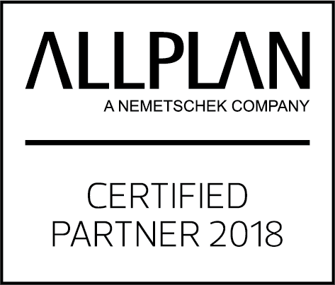 Logo Allplan Nemetschek Company.
