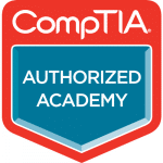 Logo CompTIA, Authorizes Academy.