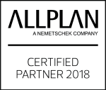 Logo Allplan Nemetschek Company.