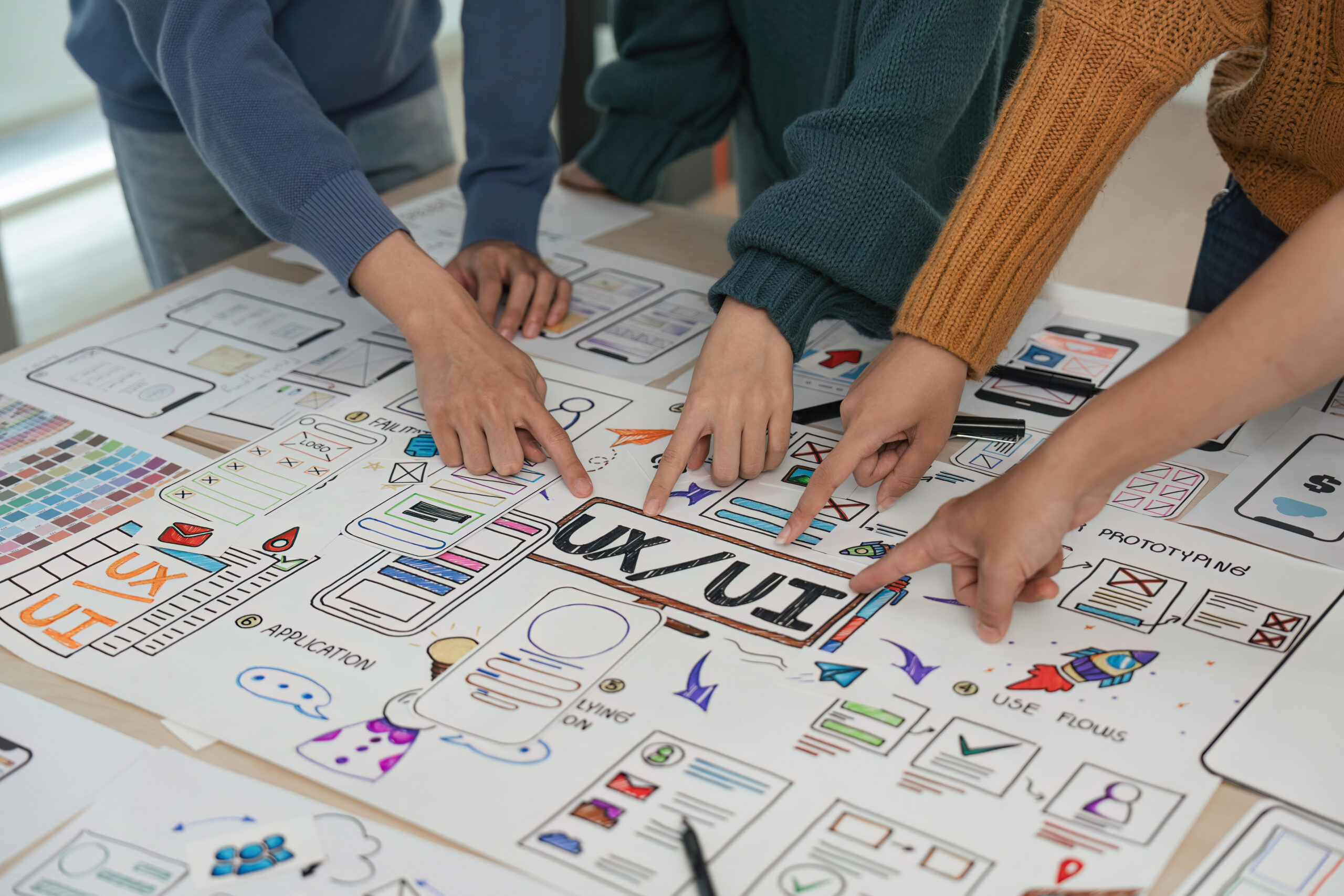 Ux Ui Kurs_cimdataBlog Eine Gruppe ist dabei einen ux ui Kurs zu absolvieren.